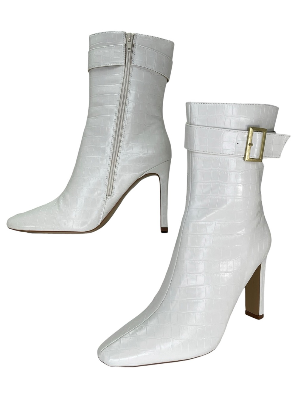 Journee Collection Elaine Faux Leather Heeled Womens Ankle Boots Size 9.5M - Picture 9 of 11